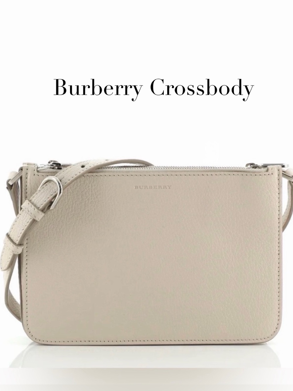 Burberry Penhurst Triple Zip Crossbody Leather Small
